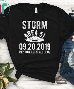 Storm Area 51 They Can't Stop All of Us Unisex T-Shirt