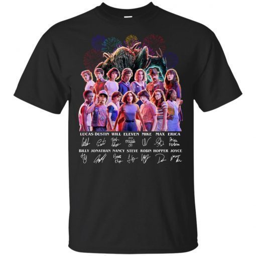 Stranger Things season 3 all character signatures shirt