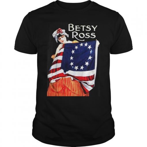 USA Betsy Ross American Flag Shirt Art-13 Original Colonies T-Shirt