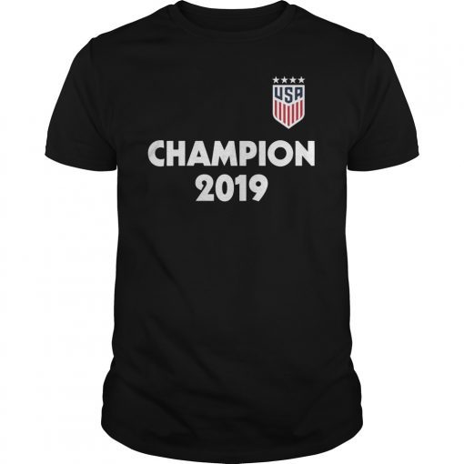 USA Women Soccer World Champions 2019 4 Stars Tee Shirt