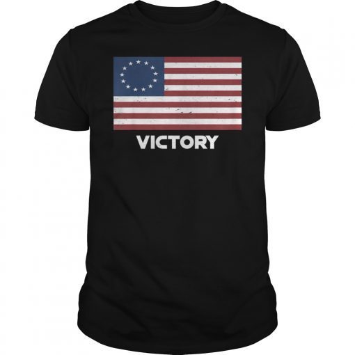 Vintage Betsy Ross US Victory Flag T-Shirt