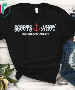 Vintage Scoops Ahoy Ice Cream Parlor Horror Sci-Fi TV Tee T-Shirt