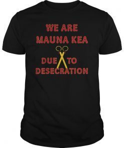 we are Mauna Kea due to desecration T-Shirt T-Shirt