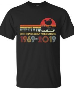 Vintage Woodstocks 50th Anniversary Peace Love Mens Womens T-Shirt