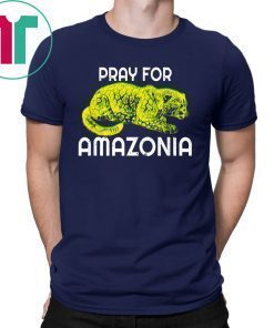 Pray For Amazonia Jaguar Ghost of Brazilian Rainforest Tee Shirt