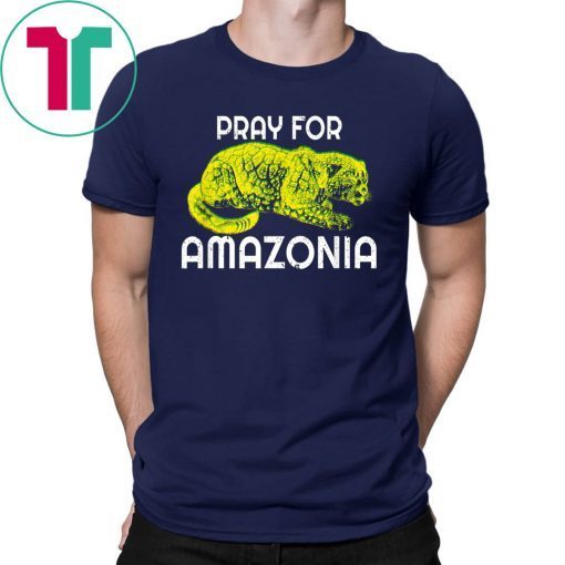 Pray For Amazonia Jaguar Ghost of Brazilian Rainforest Tee Shirt