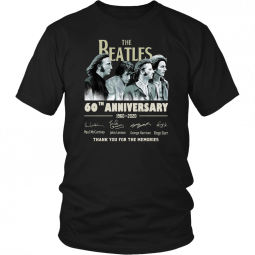 The Beatles 60th Anniversary Thank You For The Memories 2019 Shirt