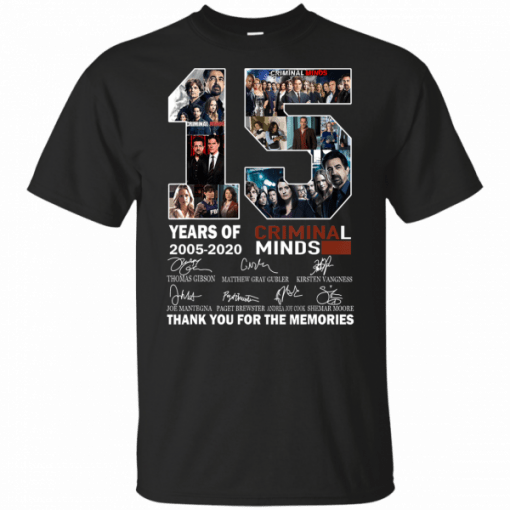 Thank You For The Memories Criminal Minds 15 Years Tee Shirt