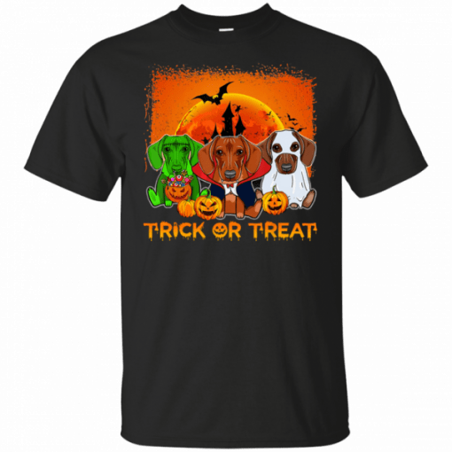 Halloween Dachshund trick or treat Unisex T-Shirt