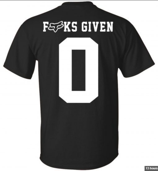 Fuck Given 0 Zero Unisex 2019 T-Shirt