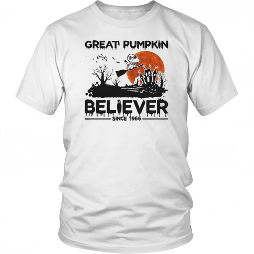 Snoopy Great Pumpkin Believer Since 1966 Halloween Gift T-Shirt