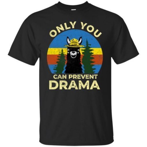 Llama Camping Only You Can Prevent Drama Unisex 2019 T-Shirt