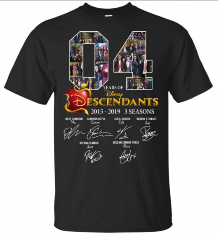 4 Years Of Descendants Disney Signature Anniversary Unisex 2019 T-Shirt