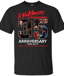 35 Years Anniversary A Nightmare On Elm Street Jason Voorhees Halloween Unisex 2019 T-Shirt