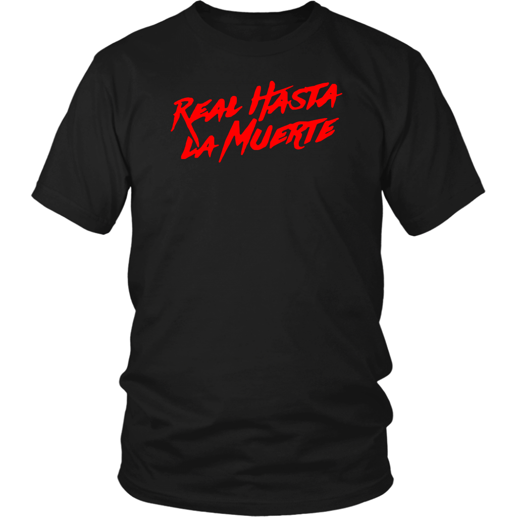 merch real hasta la muerte brrrrrrr tee black red Unisex T-Shirt Tank-Top Quotes
