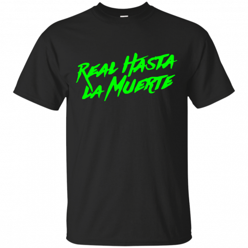 Anuel aa merch black neon green real hasta la muerte tee Shirts