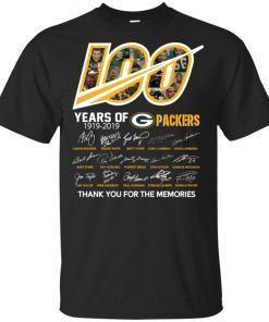 100 years of Green Pay Packers Signature shirt