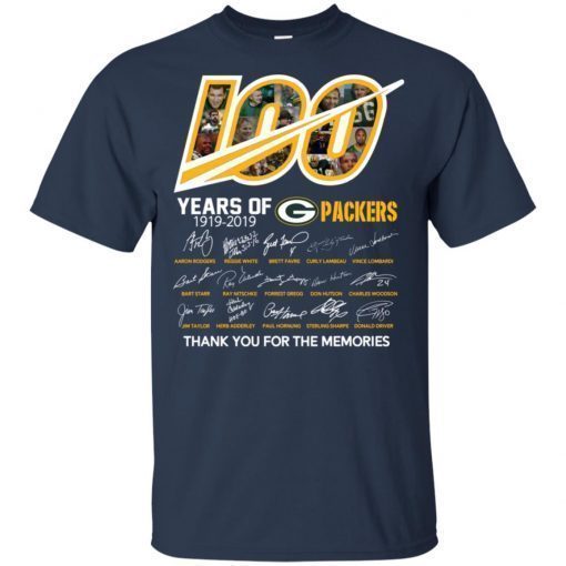 100 years of Green Pay Packers Signature shirts