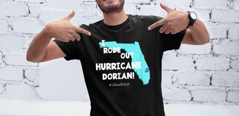 I Rode Out Hurricane Dorian t shirt. Survived Dorian Classic T-Shirt.