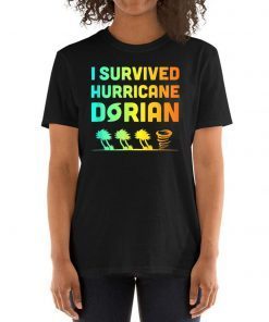 Hurricane Detroy Shirt Dorian I Survived Hurricane Dorian Unisex T-Shirt