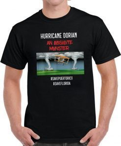 Hurricane Dorian tshirt An Absolute Monster Hurricane Dorian Offcial T-Shirt