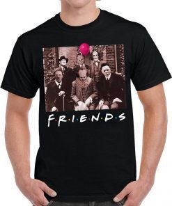 Friends IT Spooky Clown Jason Squad Horror T-Shirts