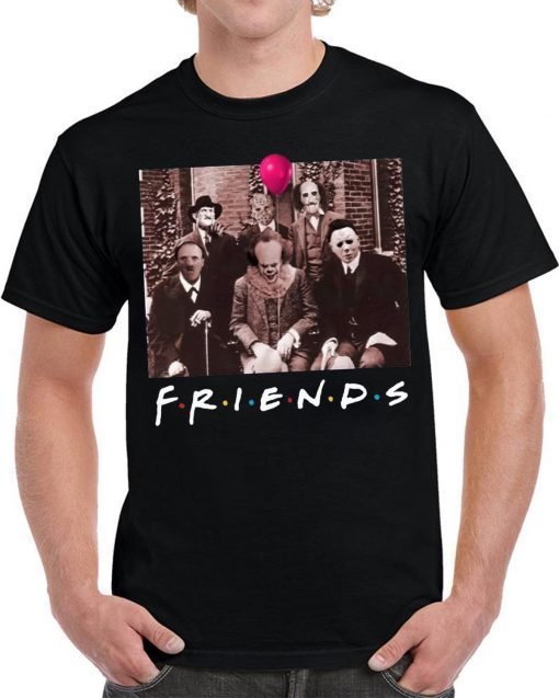 Friends IT Spooky Clown Jason Squad Horror T-Shirts