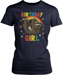 1567077461 Birthday Girl Sloth Unisex T-Shirt