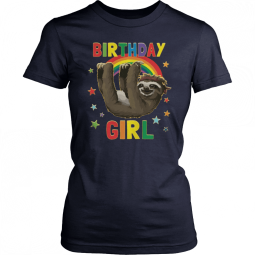 1567077461 Birthday Girl Sloth Unisex T-Shirt