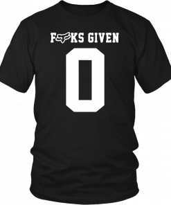 Fuck Given 0 Zero Unisex 2019 T-Shirt