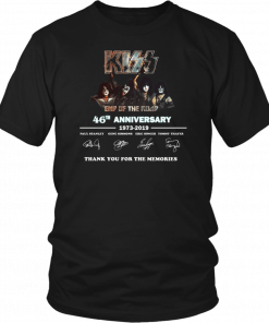 Kiss End of the road 46th Anniversary Unisex 2019 T-Shirt