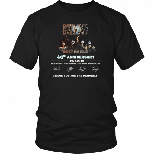 Kiss End of the road 46th Anniversary Unisex 2019 T-Shirt