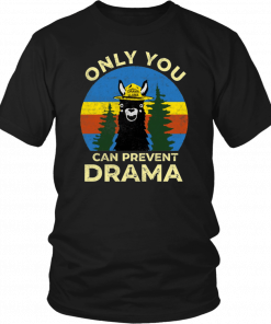 Llama Camping Only You Can Prevent Drama Unisex 2019 T-Shirt