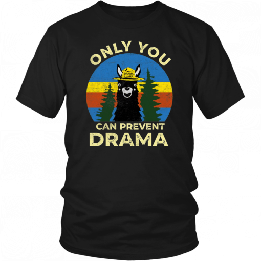 Llama Camping Only You Can Prevent Drama Unisex 2019 T-Shirt