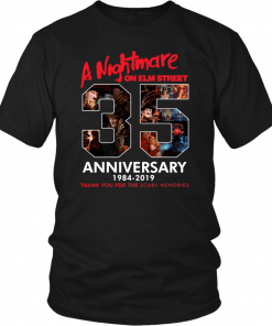 35 Years Anniversary A Nightmare On Elm Street Jason Voorhees Halloween Unisex 2019 T-Shirt