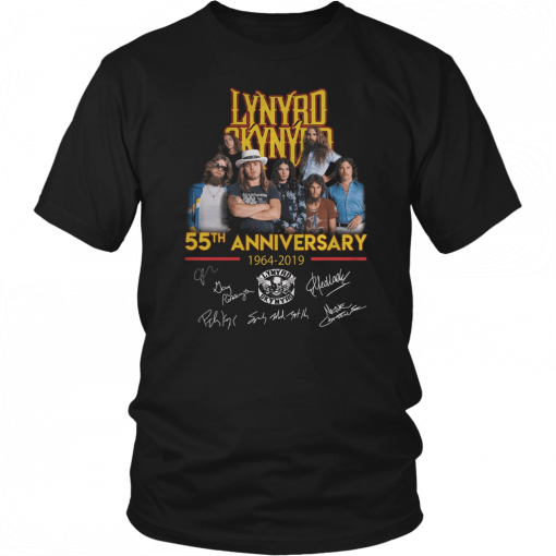 Lynyrd Skynyrd 55th Anniversary Signed Unisex 2019 T-Shirt