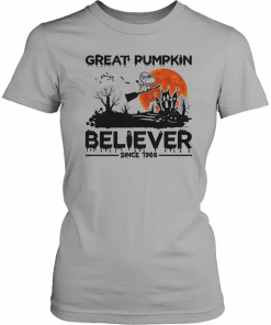 Snoopy Great Pumpkin Believer Since 1966 Halloween Gift T-Shirt