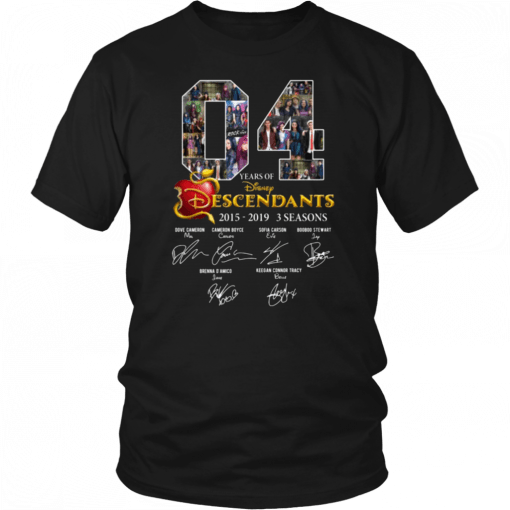 4 Years Of Descendants Disney Signature Anniversary Unisex 2019 T-Shirt