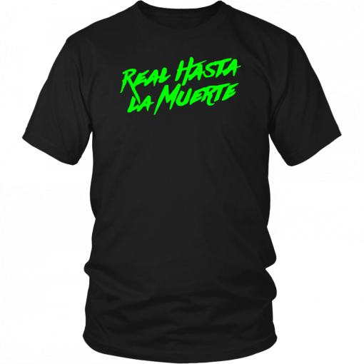 Anuel aa merch black neon green real hasta la muerte tee Shirts