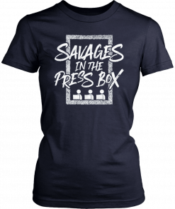 Mens Savages In The Press Box T-Shirt