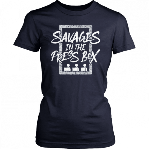 Buy New York Yankees Savages In The Press Box T-Shirt