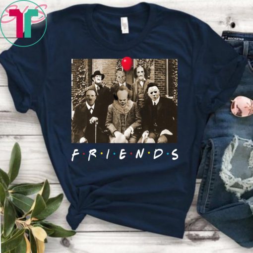 Horror Characters Friends Mens Womens Tee Shirt