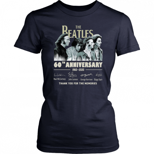The Beatles 60th Anniversary Shirt for Mens Womens Kids