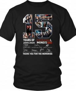 Thank You For The Memories Criminal Minds 15 Years Tee Shirt