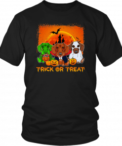 Halloween Dachshund trick or treat Unisex T-Shirt