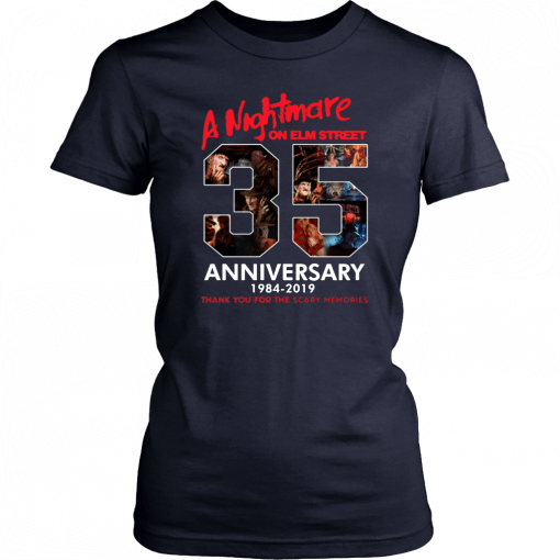 35 Years Anniversary A Nightmare On Elm Street Jason Voorhees Halloween Unisex 2019 T-Shirt