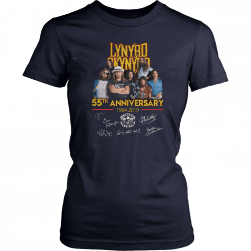 Lynyrd Skynyrd 55th Anniversary Signed Unisex 2019 T-Shirt