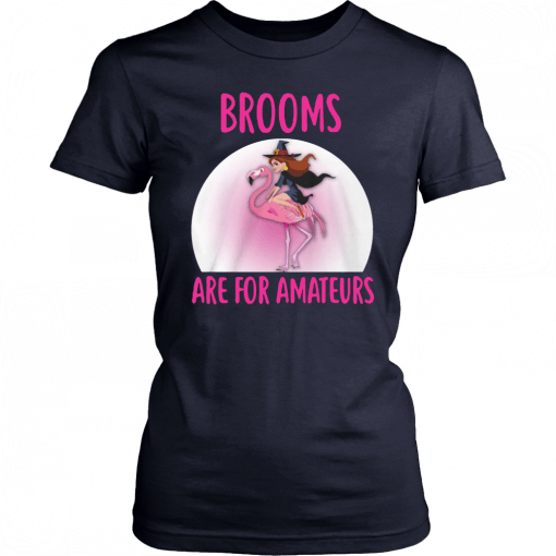 Halloween brooms are for amateurs flamingo Unisex T-Shirt