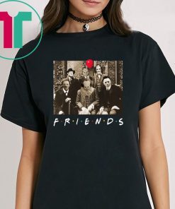 Horror Characters Friends Mens Womens Tee Shirt