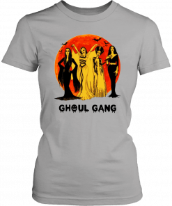 Elvira, Morticia, Lily, Bride Ghoul Gang Halloween Mens Womens Tee Shirt